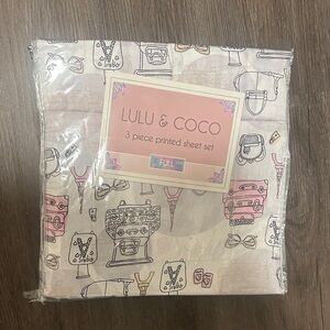 Lulu & Coco 3-Piece Printed Sheet Set full size